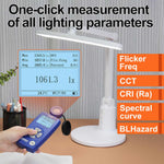 Portable Spectral Illuminance Meter Light Lux Tester with Spectral Sensor Measuring CRI CCT Blue Light UV Index