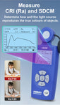 Portable Spectral Illuminance Meter Light Lux Tester with Spectral Sensor Measuring CRI CCT Blue Light UV Index