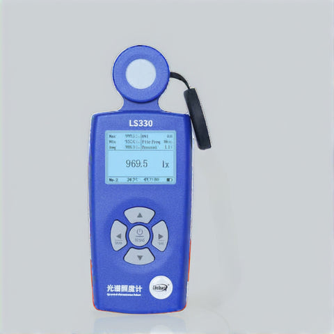 Portable Spectral Illuminance Meter Light Lux Tester with Spectral Sensor Measuring CRI CCT Blue Light UV Index