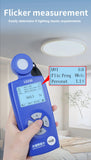 Portable Spectral Illuminance Meter Light Lux Tester with Spectral Sensor Measuring CRI CCT Blue Light UV Index