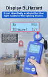 Portable Spectral Illuminance Meter Light Lux Tester with Spectral Sensor Measuring CRI CCT Blue Light UV Index