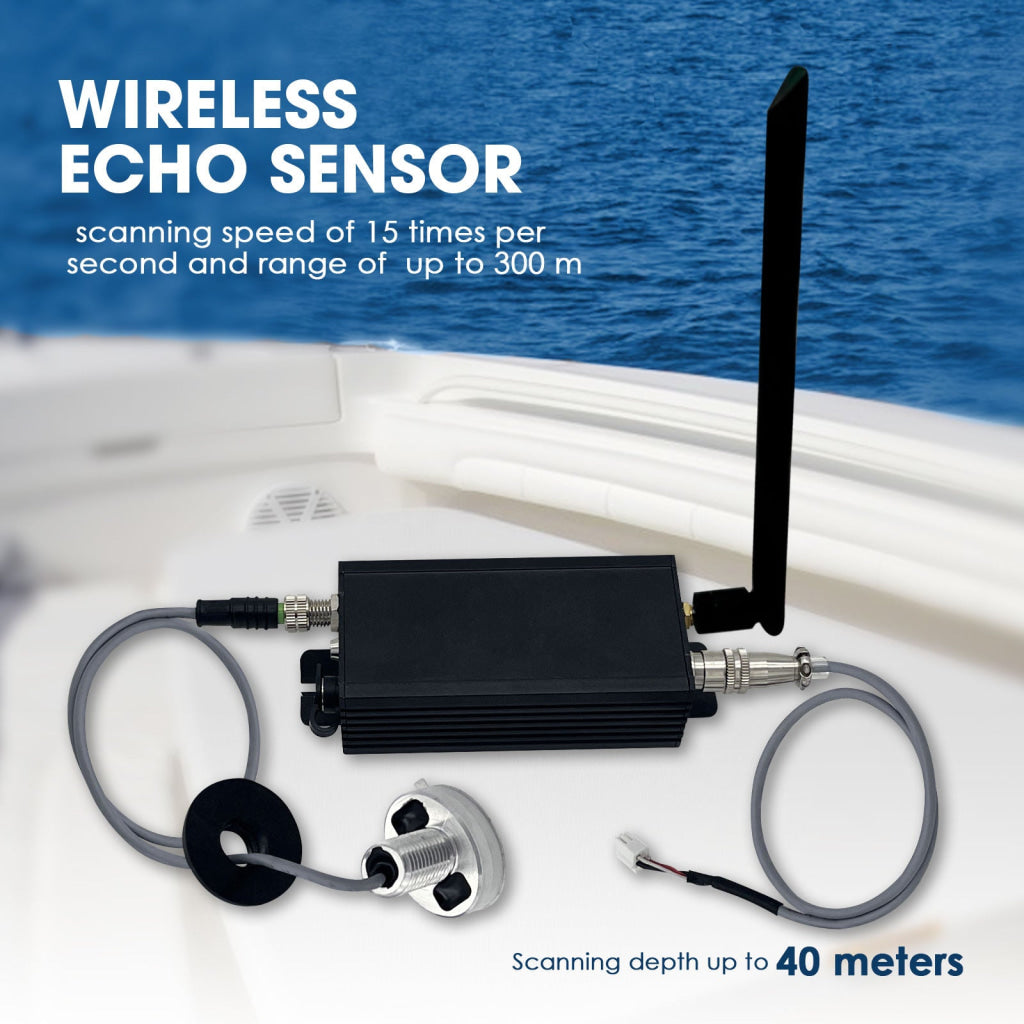 Professional 300m Long-Range Wireless Fish Finder 3.5’’ High-Definition LCD Portable Sonar Depth Sounder Bait Boats &