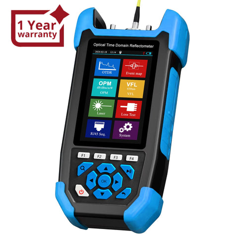 Professional 8-in-1 Fiber Optic Tester Multifunctional OTDR for FTTx and Network Maintenance 3.5-inch Display Screen