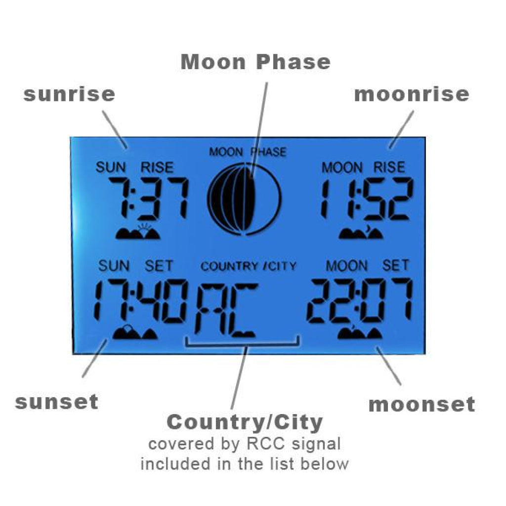 R01Aok-5018B Digital Wireless Indoor Outdoor Weather Station Thermometer