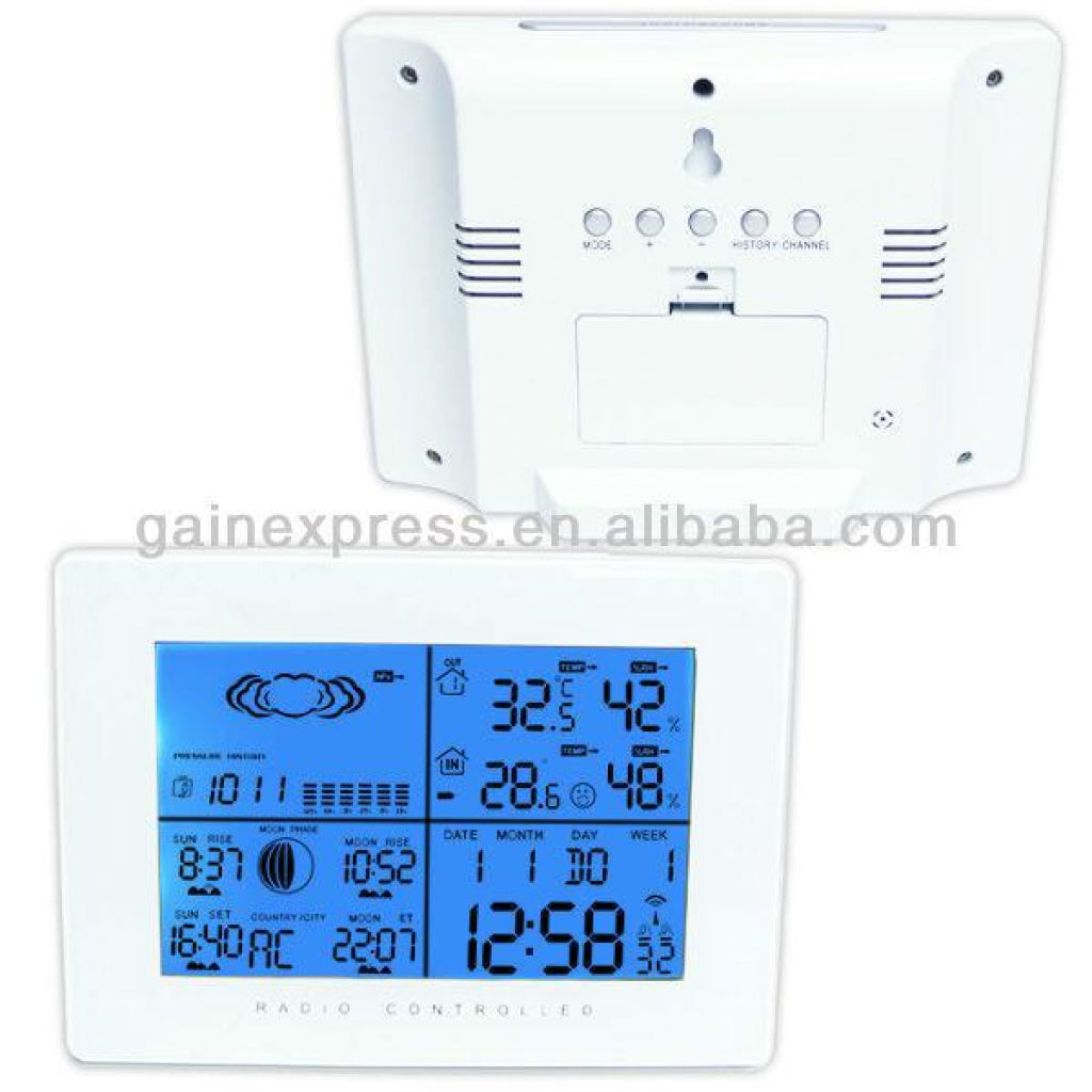 R01Aok-5019 Weather Station Dcf77 Rcc Indoor Outdoor Thermometer Rh