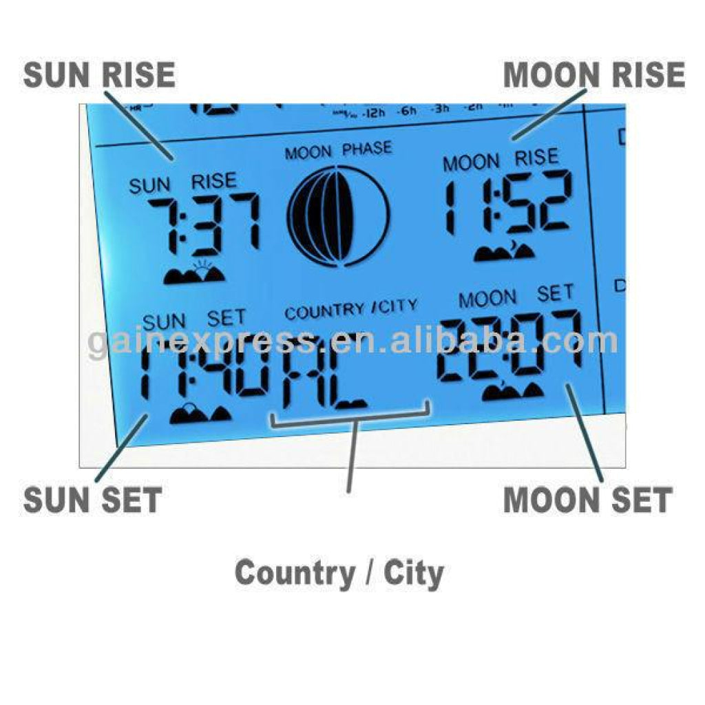 R01Aok-5019 Weather Station Dcf77 Rcc Indoor Outdoor Thermometer Rh