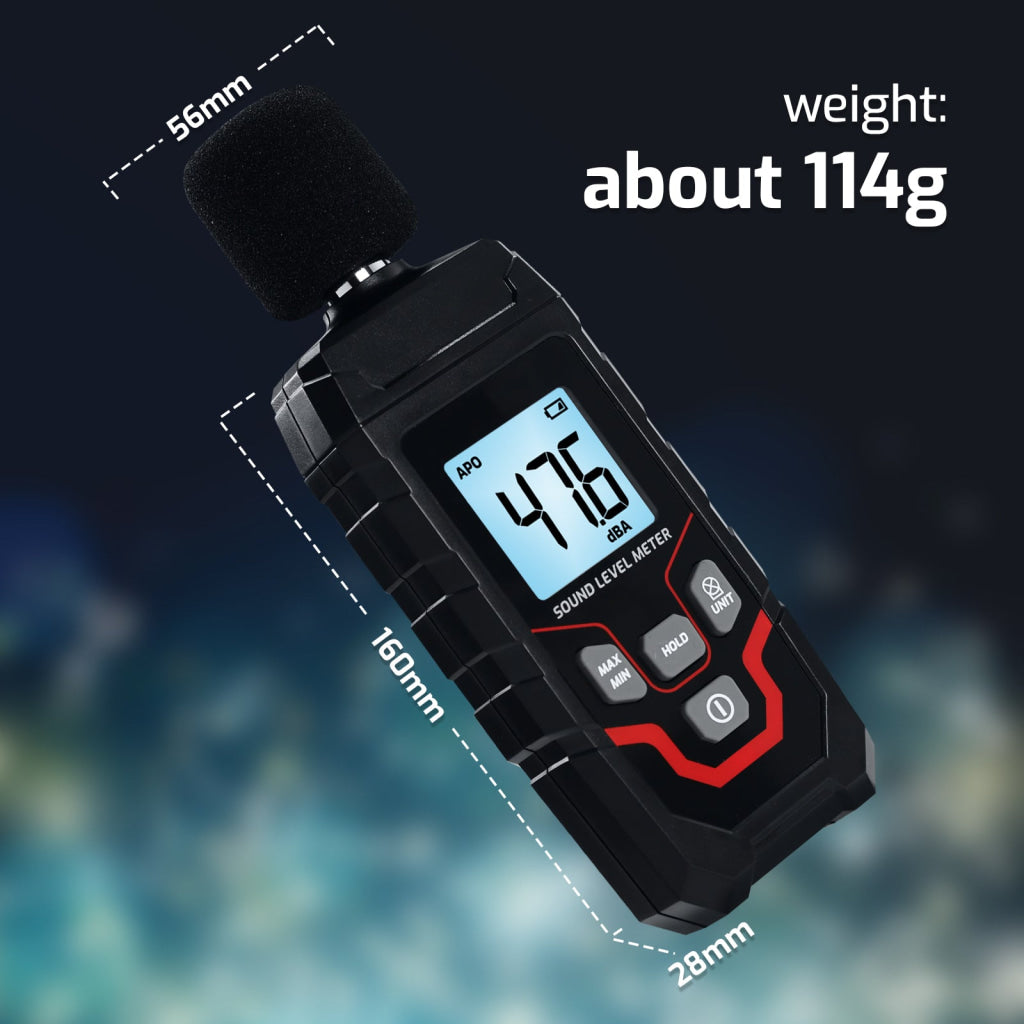 SLM-547 Sound Level Meter 30~130dB Decibel Meter Sound Noise Detector 0.1dB Resolution High Precision SPL Tester