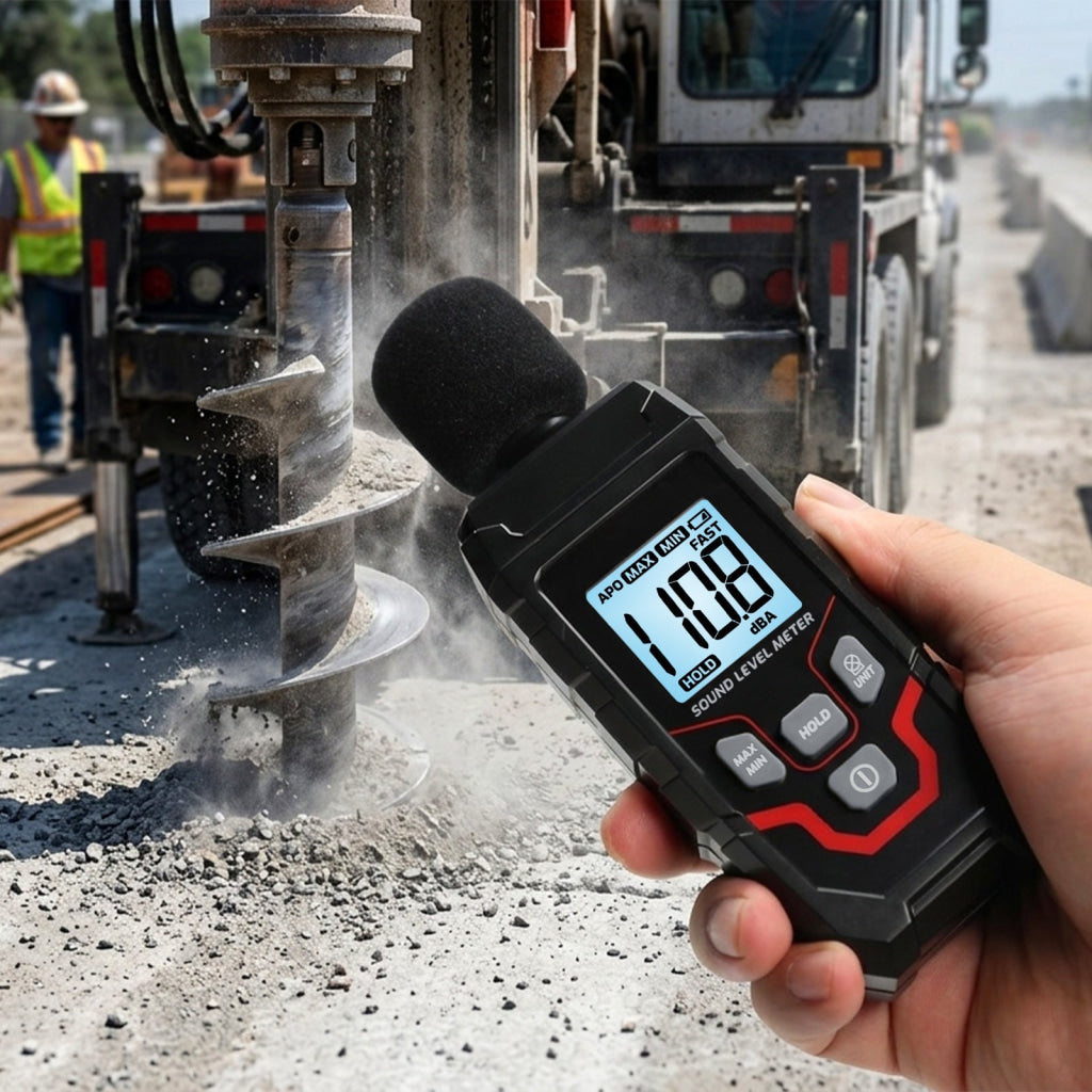 SLM-547 Sound Level Meter 30~130dB Decibel Meter Sound Noise Detector 0.1dB Resolution High Precision SPL Tester