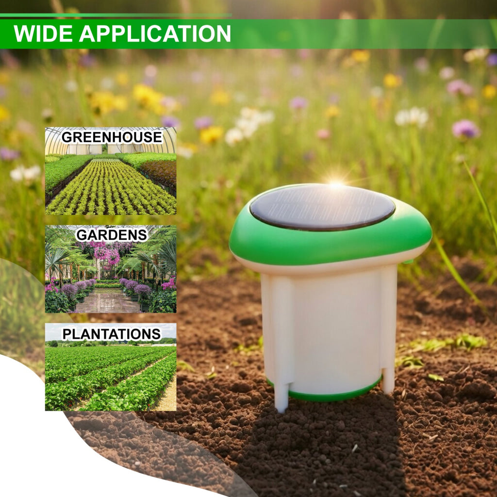 SQM-545 Smart Solar Soil Sensor Wireless Conductivity Moisture Temperature APP Monitoring IP66 Waterproof Works with
