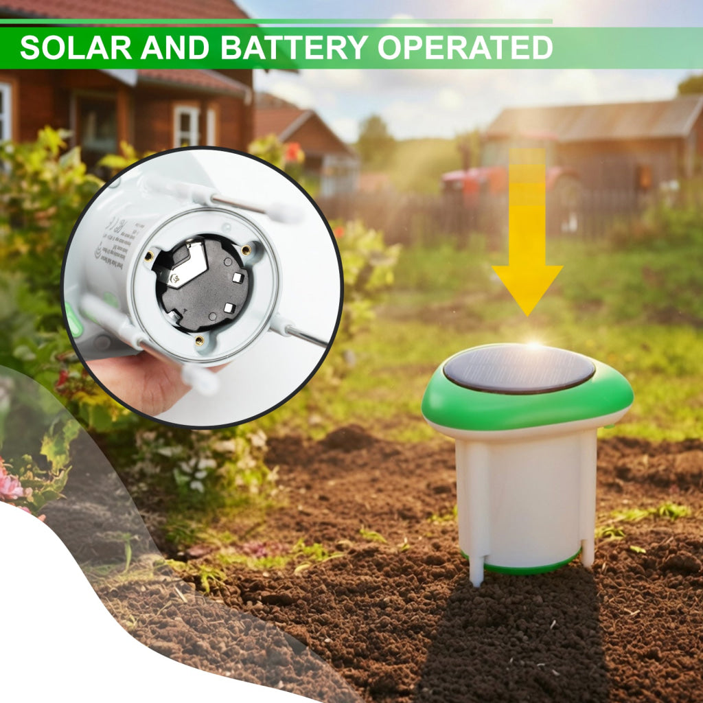 SQM-545 Smart Solar Soil Sensor Wireless Conductivity Moisture Temperature APP Monitoring IP66 Waterproof Works with