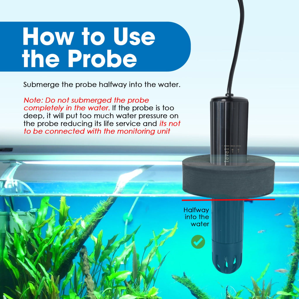 WQM-504 Smart Aquarium Water Quality Monitor – 7-in-1 Real-Time Water Tester for pH Temperature TDS EC Salinity