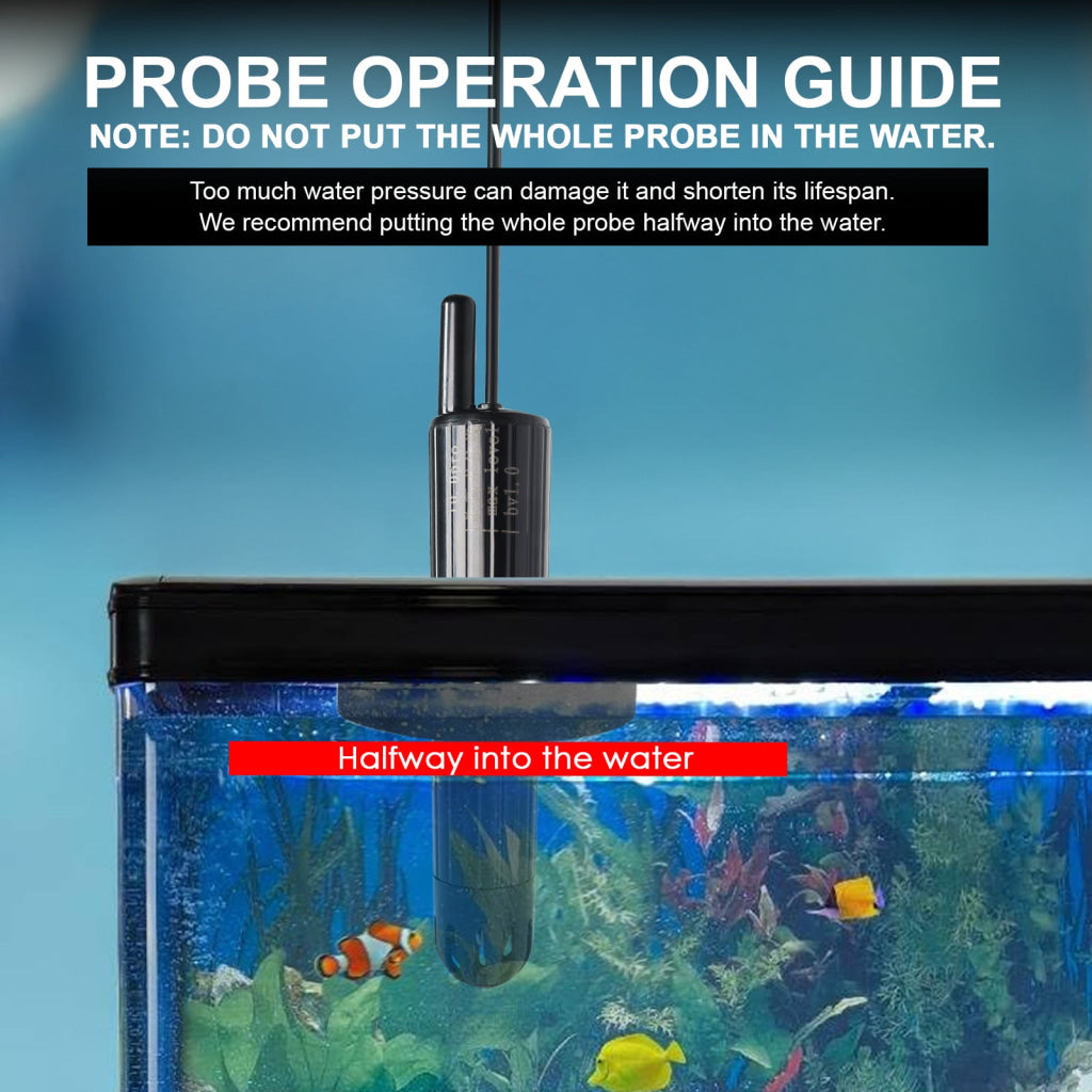 WQM-525 WiFi Smart pH Meter 8-in-1 Multi-Parameter Water Quality Tester for pH/TDS/EC/Salinity/ORP/Temp for Aquarium