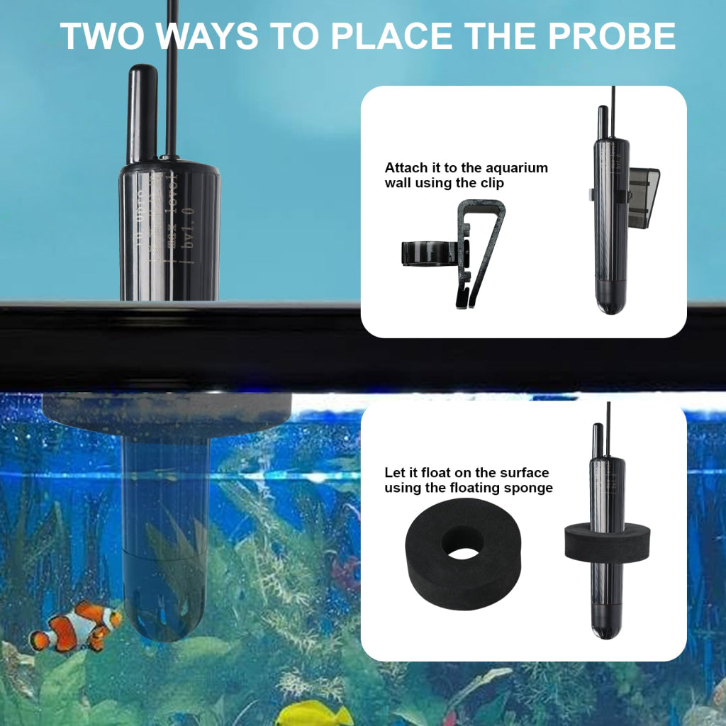 WQM-525 WiFi Smart pH Meter 8-in-1 Multi-Parameter Water Quality Tester for pH/TDS/EC/Salinity/ORP/Temp for Aquarium