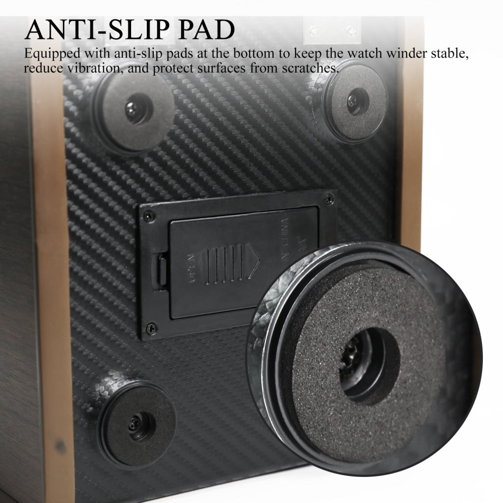 WWR-531 Automatic Watch Winder Single Watch Winder with 4 Rotation Modes/ Blue LED Light/ Smart Stop Technology/ Foam