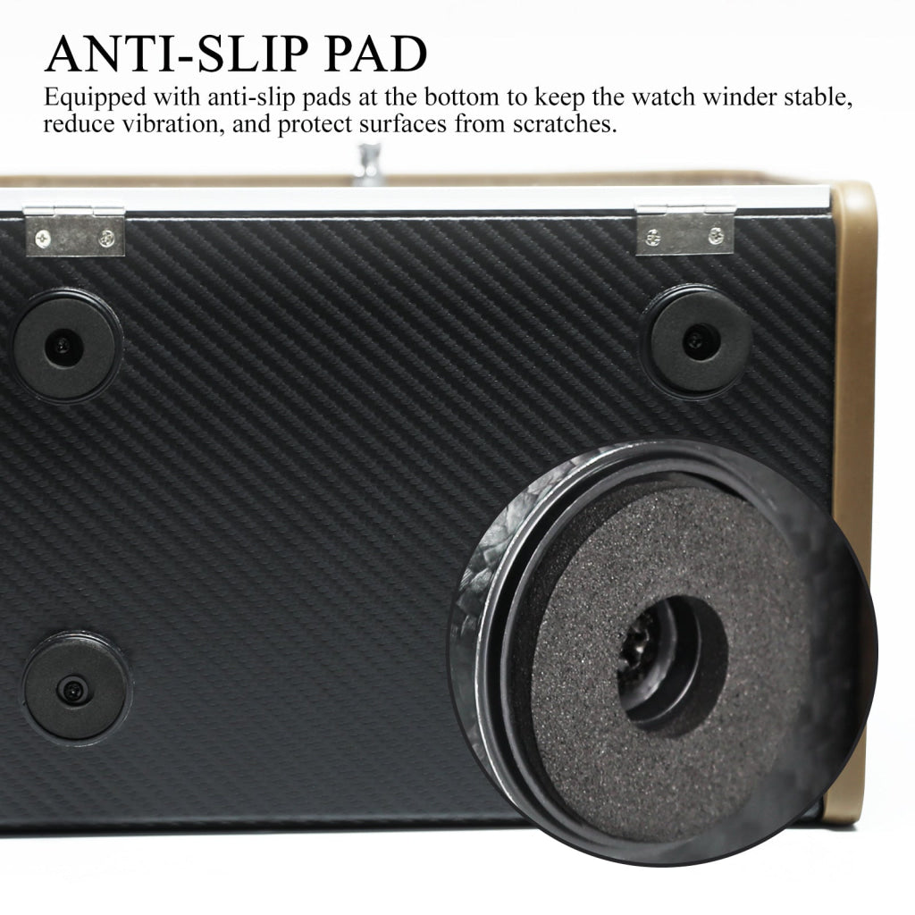 WWR-532 Automatic Watch Winder for Two Automatic Watches – 4 Rotation Modes Smart Stop Technology Blue LED Display