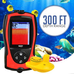 Ff-1108-1Cw Lucky Rechargeable Fish Finder 2~147Ft With Colored Lcd And Wireless Sensor (Fb)