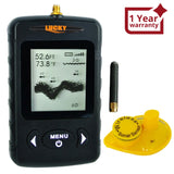 Ffw-718Blk Lucky Black Portable Wireless Fish Finder Locator With 45M (135Ft) Depth & 120M (400Ft)