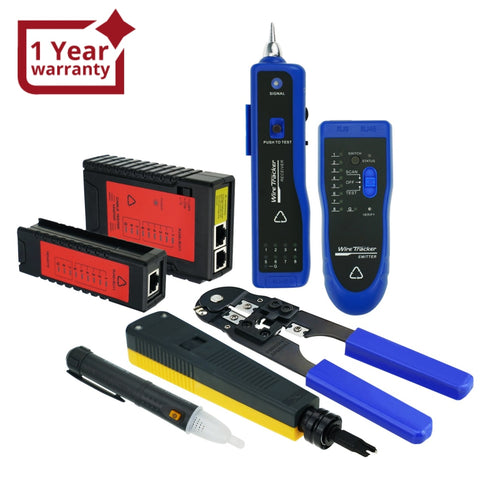 Nf-1107 Network Cable Testing Diagnostic Tool Kit Set- Ethernet Lan Tester Wire Tracker Voltage