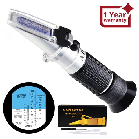 RHB-32ATC Brix Refractometer with ATC, 0-32% Brix in 0.2% division, fo –  Gain Express