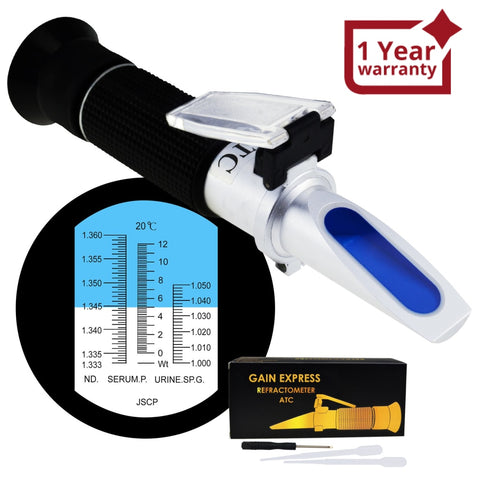 Rec-200Atc Tri Scale Clinical Refractometer With Atc 0~12G/100Ml Serum Protein 1~1.050 1.333 ~ 1.360