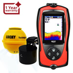 FF-1108-1CLA LUCKY 100M (328ft) Wireless & 45M (147ft) Wired Sonar 2-in-1 Color Fish Finder Attracting Light, Sea Night Fishing 90° Beam Angle Rechargeable