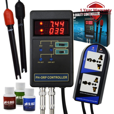 Phc-244 2 In 1 Digital Ph & Orp Redox Controller With Separate Relays Repleaceable Electrode Bnc