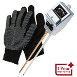 Sqm-256_Glove Soil Ph Moisture & Light Meter 3 Way Tester Kit (Silver Or Green With Free Gloves)