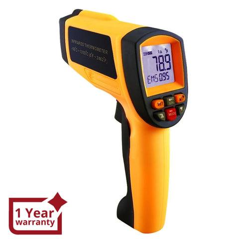 Ir-G1350 Digital 50:1 Ir Laser Thermometer 0.1~1 Em Pyrometer 2462 °F