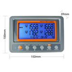 88598 Digital 4 Channels K-type Thermocouple Thermometer SD Card Logger High / Low Alarm Big LCD Display - Gain Express