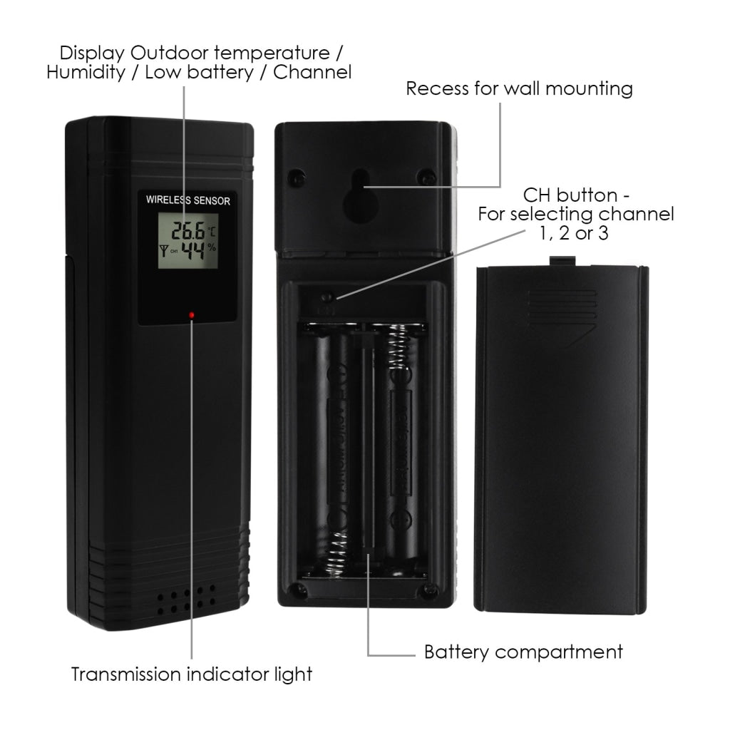 WEA-289 Digital Wireless Weather Station Indoor Outdoor