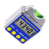 810-100SS Digital Bevel Box Inclinometer with Spirit Level Angle Finder Protractor Always Upright Reading - Gain Express