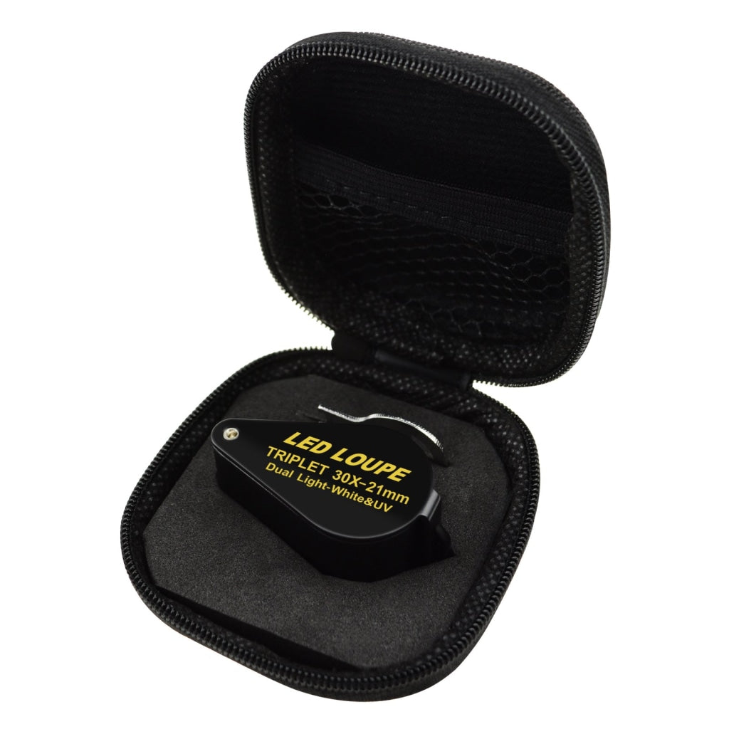 GSTK-783 20X Magnification 21mm Lens Jeweler Loupe Magnifier 6 LED light  Gem Gemstone Jewelry Tool