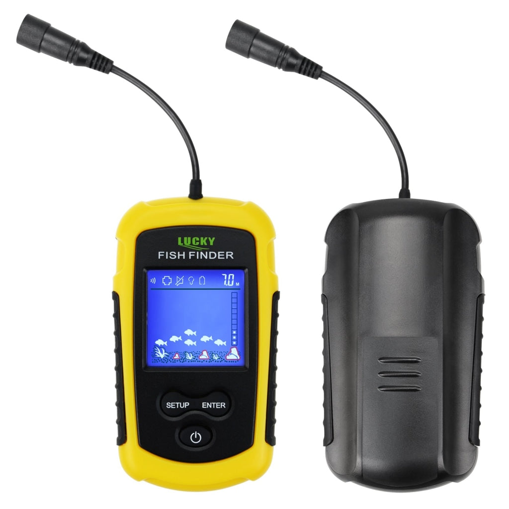 FFC-1108-1 Lucky Portable Fish Finder Sonar, TN/ Anti-UV LCD Display – Gain  Express