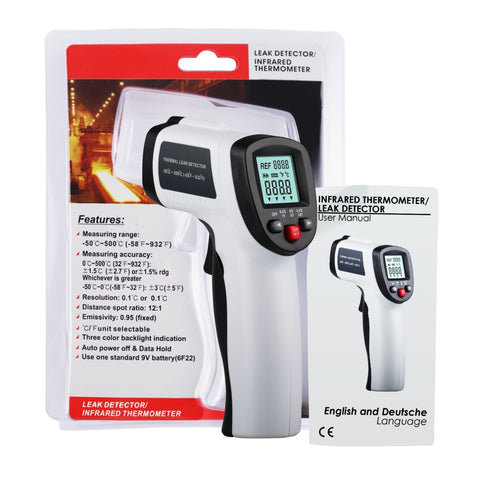 Lasergrip 2-in 1 Thermal Leak Detector Non-contact Infrared Thermometer  -50℃~550℃ (-58℉~1382℉) – Gain Express
