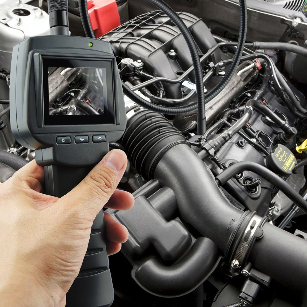 Vid-71_9_1M Industrial Inspection Camera 9Mm & 1M Cable With 4 Led 2.4 Hd Lcd Borescope Ip67