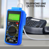 Mul-213 Network Digital Multimeter Tester Multi Meter Telephone Line Rj11 Cable Rj45 Ac Dc Voltage