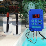 Ph-803 Digital Ph Orp Redox 2 In 1 Controller Monitor W/ Output Power Relay Control Electrode Probe
