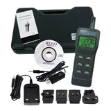 77535_CD_ADAPTOR High Accuracy CO2, RH & Temp Real-Time Monitor Kit Set w/PC Software Recording Analyzer, Portable Indoor Air Quality Carbon Dioxide Meter Sensor, Temperature/Dew Point/Wet Bulb/Humidity - Gain Express