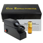 Gr-701B 0.01 Nd Scale Division Gem Refractometer W/ Built-In Led Light + Ri Oil Refractometers