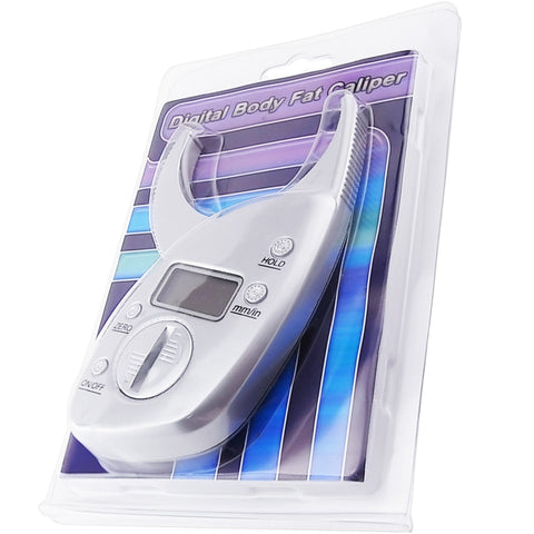 Digital Body Fat Caliper Analyzer Measure mm inch LCD for Men / Women