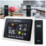 Ws-104_Eu_3S Weather Station Indoor Outdoor Temperature Humidity Rcc Dcf 3 Wireless Remote Sensors
