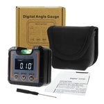 AGF-321 Digital Angle Gauge Electronic Protractor Highly Precise Level Box with Bubble Level Magnetic Base Angle Measurement Tool LCD Technology Bright Display