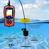 Ff-1108-1Cla Lucky 100M (328Ft) Wireless & 45M (147Ft) Wired Sonar 2-In-1 Color Fish Finder
