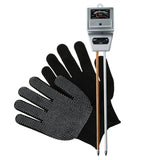 Sqm-256_Glove Soil Ph Moisture & Light Meter 3 Way Tester Kit (Silver Or Green With Free Gloves)