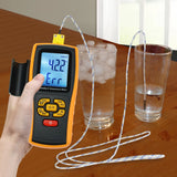 The-39 Lcd Digital Humidity And Temperature Meter Gauge 2 In 1 Measure Thermometer With Type K