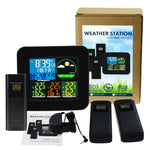 Wea-47_Uk Digital Weather Station Rcc Msf With 3 Indoor/ Outdoor Wireless Sensors 6 Kinds Of