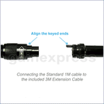 Gain Express C0599E_4M_8.5mm Industrial 3.5 Endoscope 8.5mm dia. Video & Sound Recording Borescope w/ 4M cable