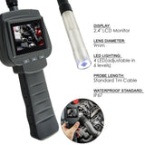 Vid-71_5.5_1M 5.5Mm 1M Handheld Inspection Camera Endoscope 4 Led 2.4 Monitor Borescope Industrial