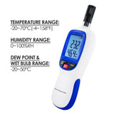 Htm-49 Gain Express Digital Humidity & Temperature Meter Hygrometer Psychrometer Dew Point And