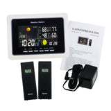 Ws-104_Us_2S Wireless Weather Station Temperature Humidity Wwvb 2 Remote Sensor Indoor Outdoor 110V